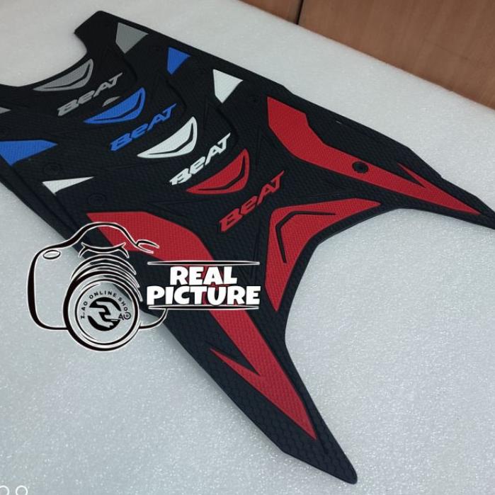 BEAT || Karpet karet stepfloor alas kaki pijakan motor BeAT 2020 - 2021 Street Deluxe cbs iss Bordes