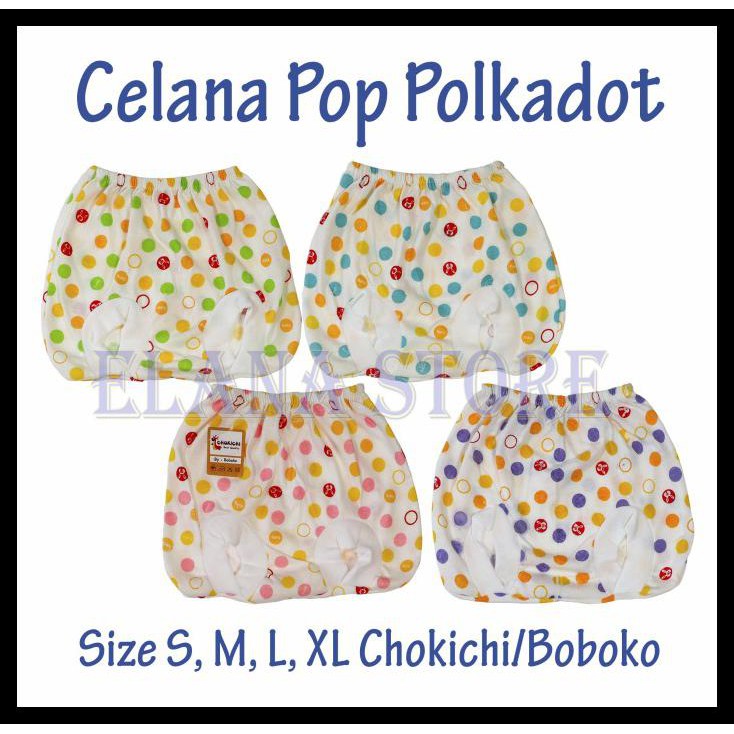 JUAL Celana Pop Bayi Boboko Chokichi SNI - POLOS-NETRAL, M-1Pc Acak