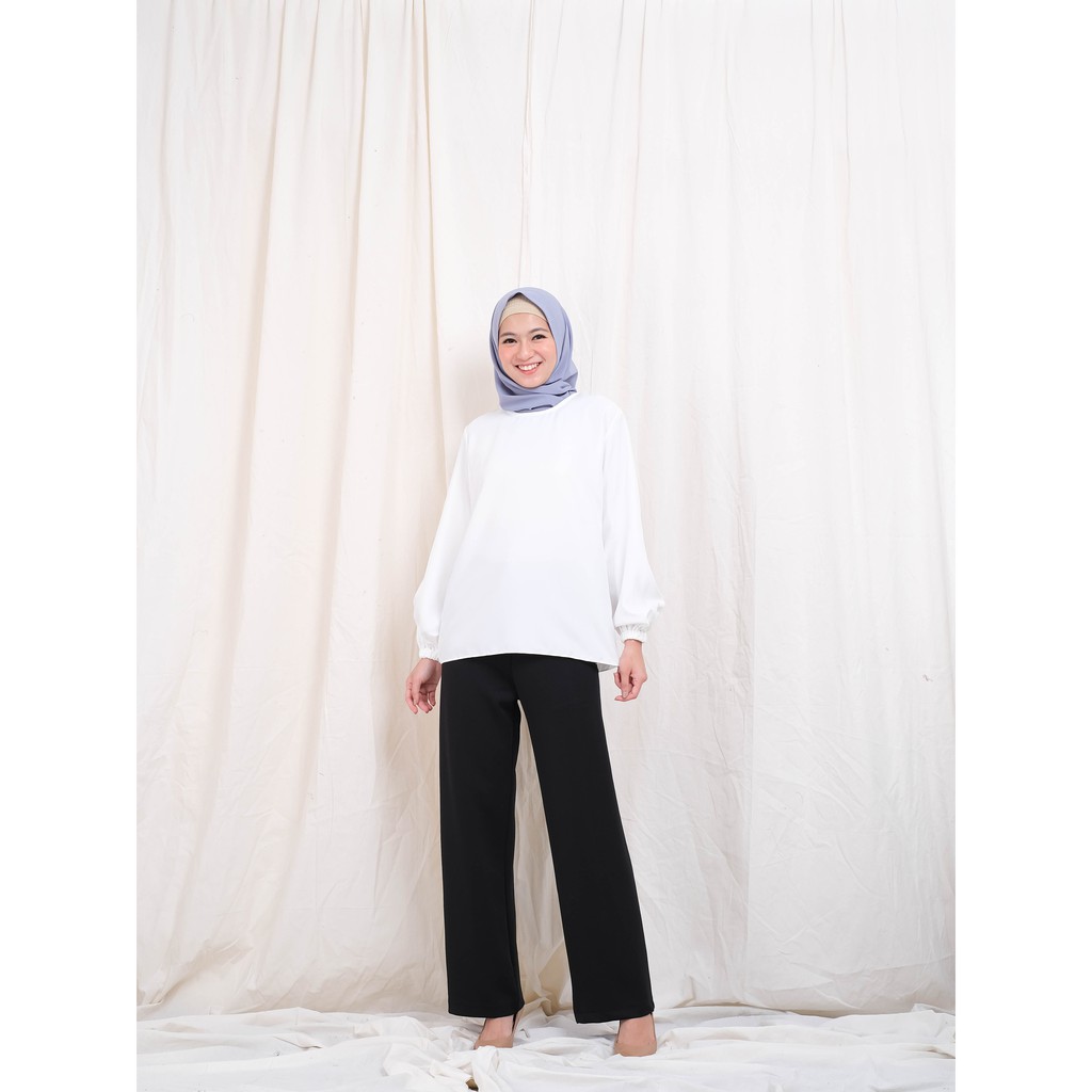 Linata Fashion | Kalina Blouse Lengan Balon Moscrepe Import-6