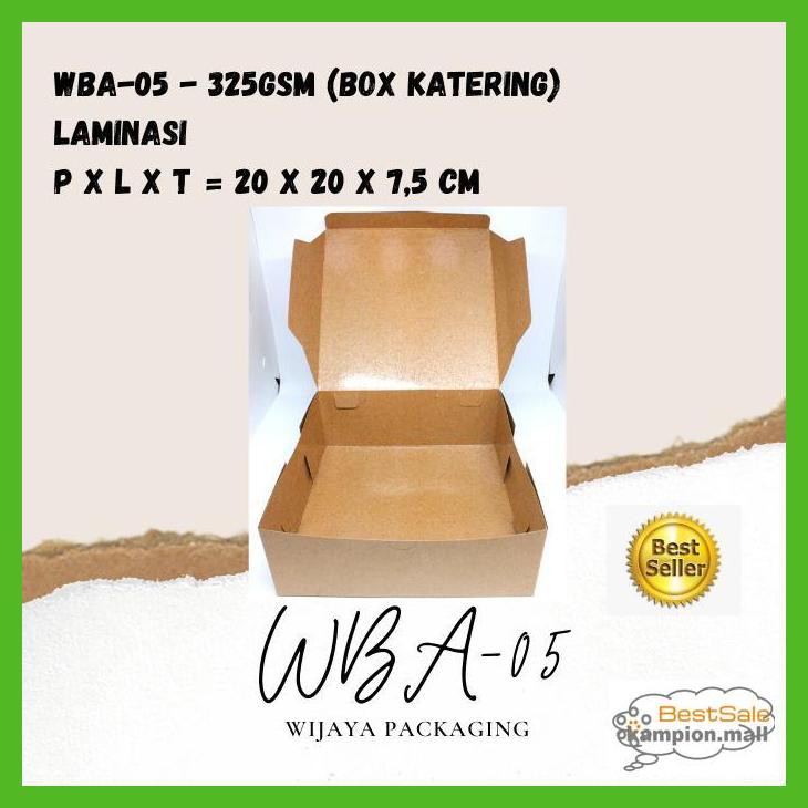 

Swr4Q- Cepet Habis! Box Catering Eco Paper Laminated + Free Stiker Branding Q34Qr-