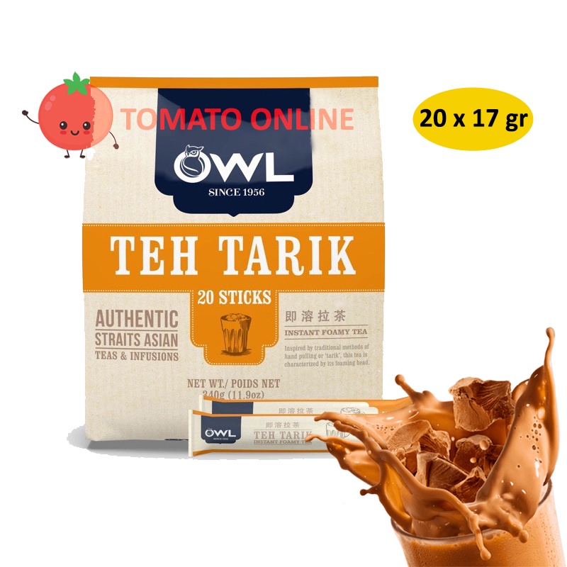 

OWL Teh Tarik Singapore 1 PACK isi 20 Sticks Sachets 340 Gr