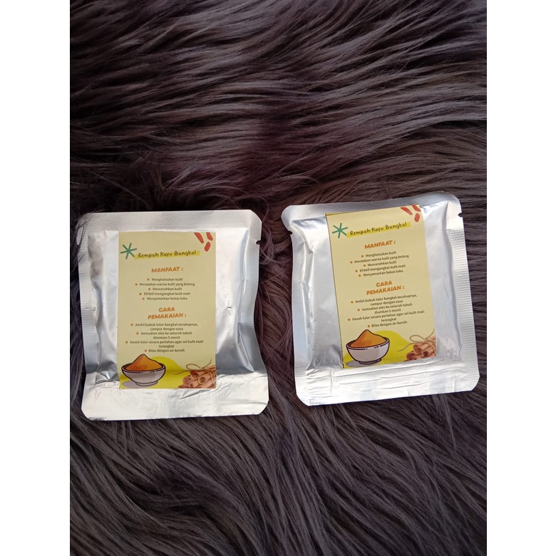 ( BPOM ) LULUR REMPAH BANGKAL / LULUR KAYU BANGKAL WANGI 100gr