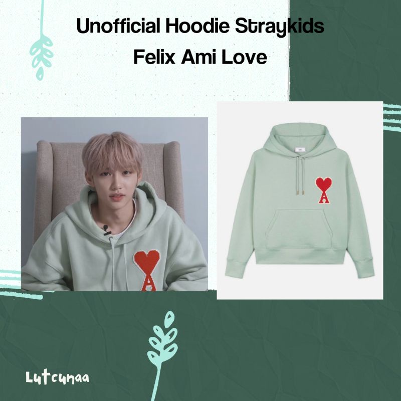 Pre-order Unofficial Hoodie Straykids Felix Ami Love Print