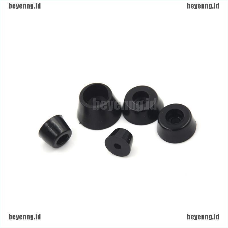 Bey 10pcs Pad Bumper Bulat Bahan Karet Warna Hitam Untuk Kaki Lemari