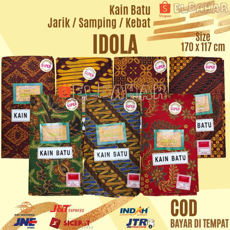 SELALU READY: Kain Batu Jarik Batik IDOLA Sogan Warna Warni