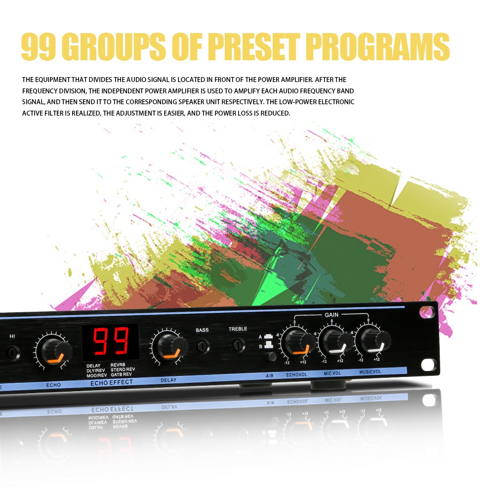 dsp-99 suara front-end profesional DSP99 efek produk efek karaoke reverb profesional COD