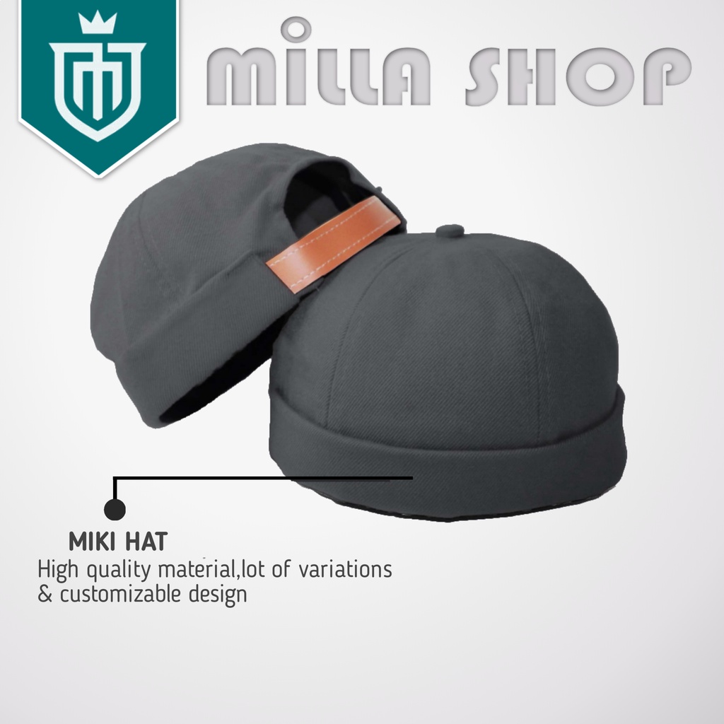 Topi Miki Hat POLOS Peci Gaul Rockzilla Premium &amp; Exclusive