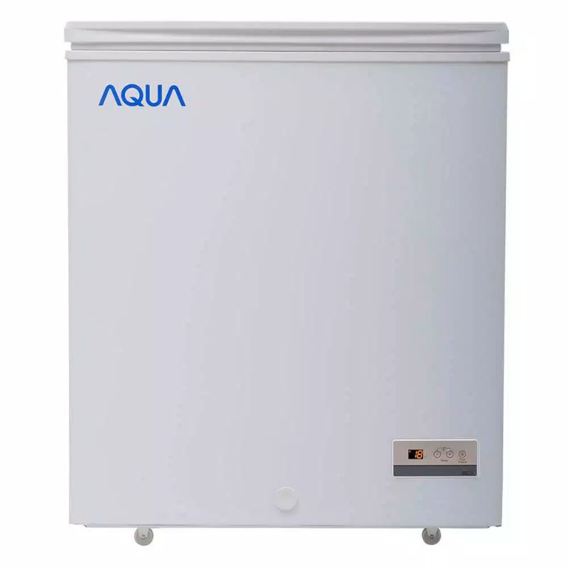 CHEST FREEZER BOX AQUA JAPAN LESS FROST AQF 150TF DIGITAL THERMO TURBO FAN