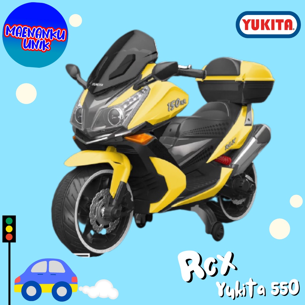 MAINAN ANAK MAENAN MOTOR MOTORAN AKI ANAK RCX YUKITA 550 12VOLT