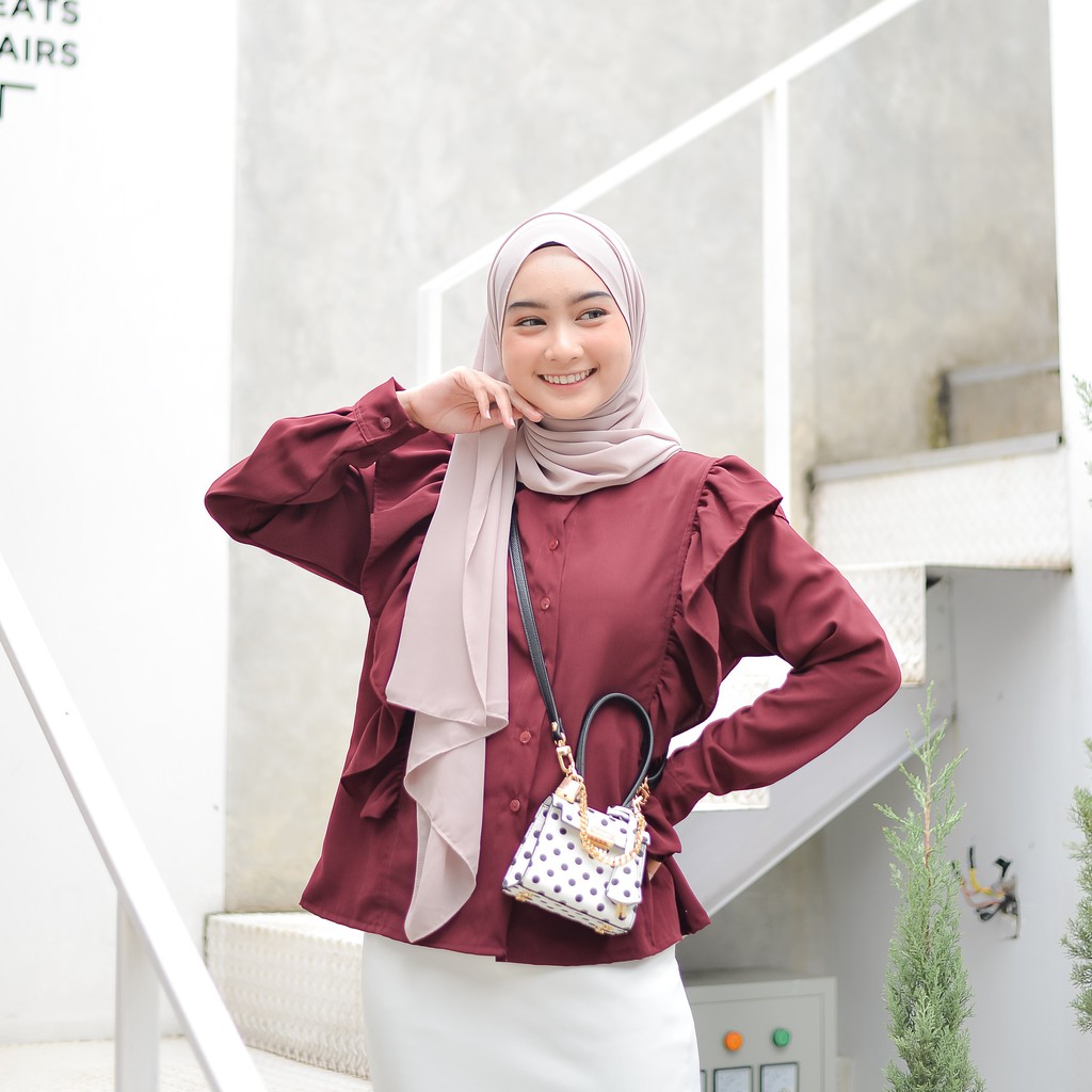 Grosir Baju Atasan Blouse Wanita Muslim Murah Zuri-5