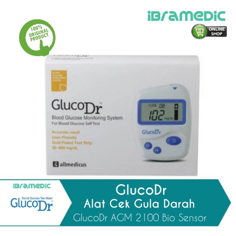 Jual Alat Cek Gula Darah Glucodr Agm Bio Sensor Glucodr Bio Sensor