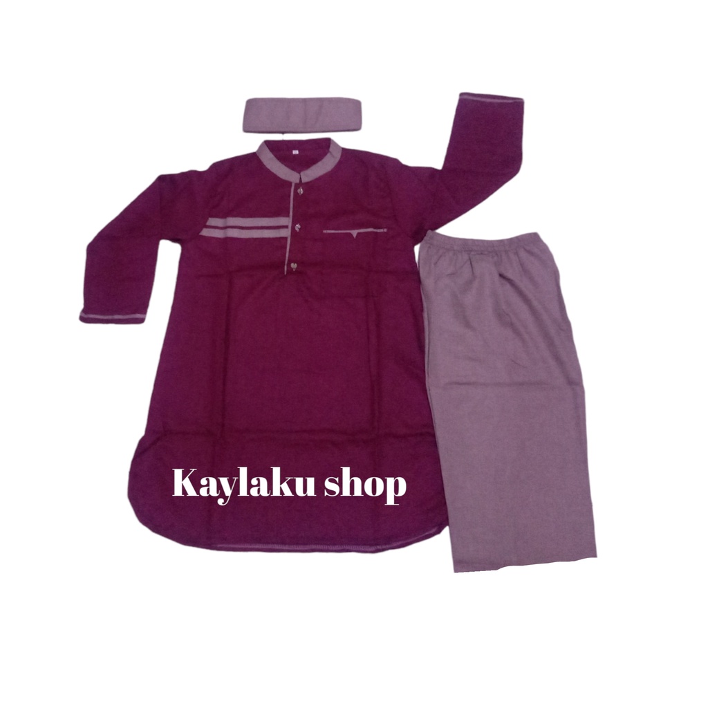 Baju Koko madinah model campur anak Laki-Laki/Stelan koko Lengan panjang pakistan anak 1-12th