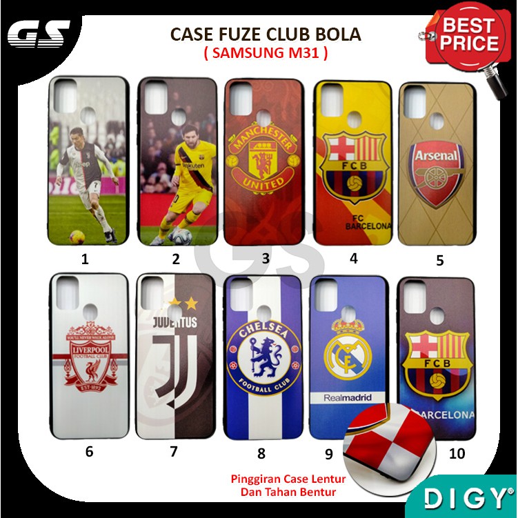 Promo Murah Case Club Bola SAMSUNG A12  M01  A21  A31  A51  A71  M21 M31  A20S Casing Hardcase bahan fuze