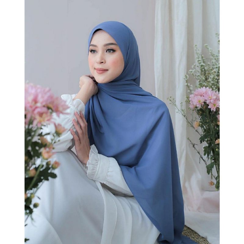 PASHMINA BASIC JAHIT TEPI 180X75 BABYDOLL ULTIMATE PASHMINA