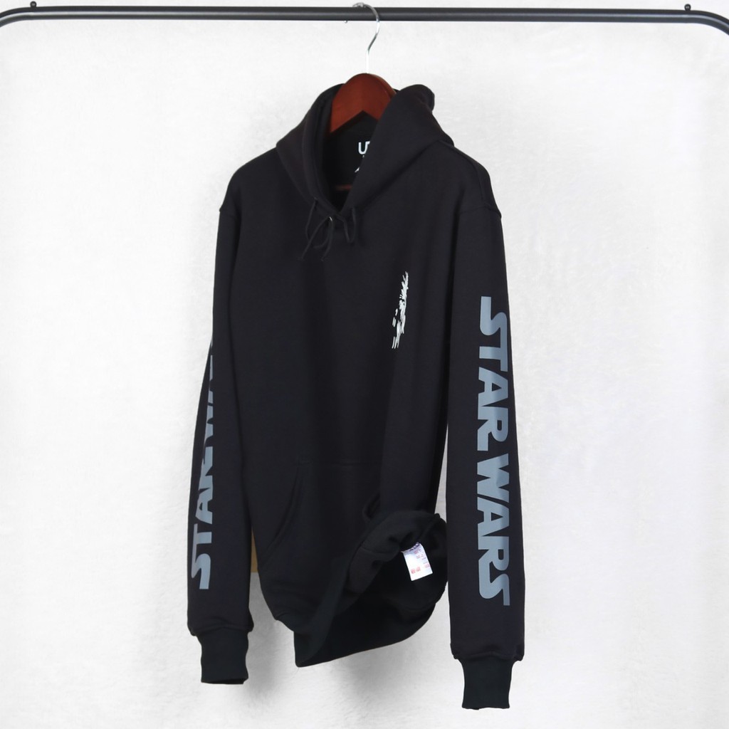 Jaket Sweater Hoodie UNIQ X STARWARS  – Black   Edition Fashion Trendy Casual Pria Good Brand Qualit