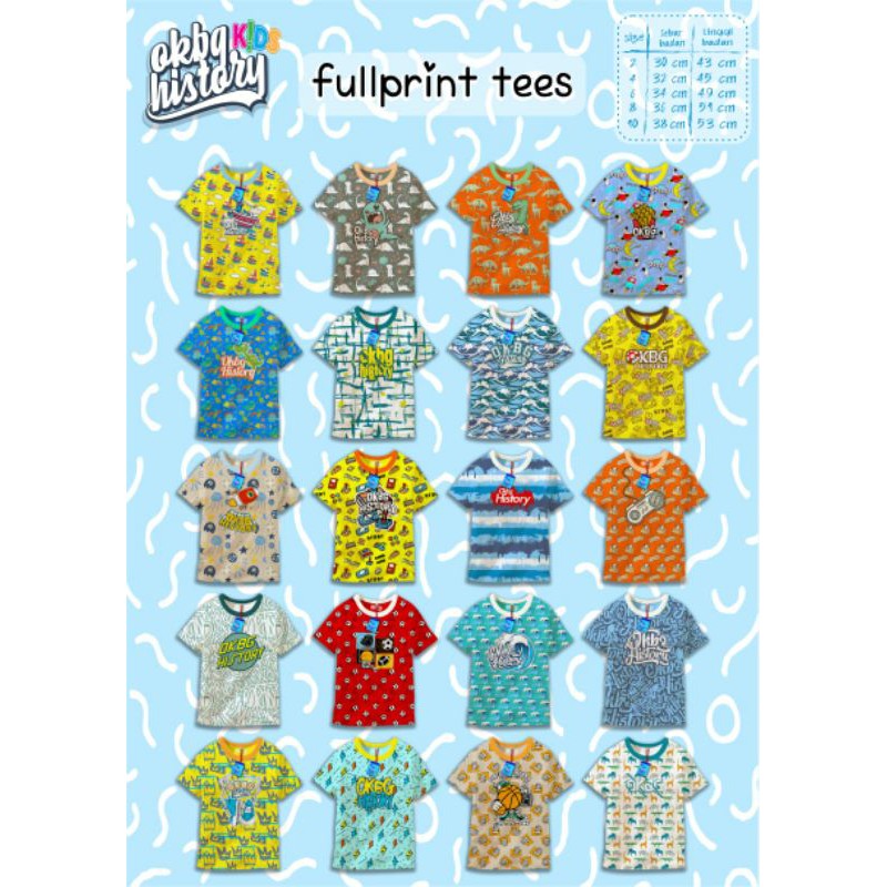 kaos OshKosh anak fullprint