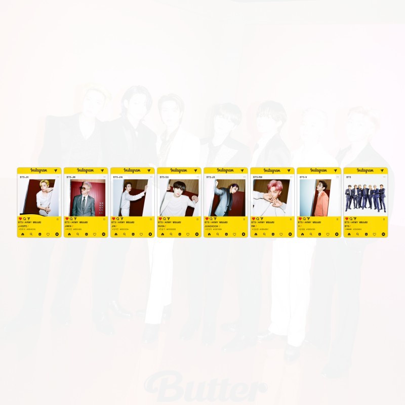 Kpop Bts Butter Transparent Small Card Matte Card Photo for Gift