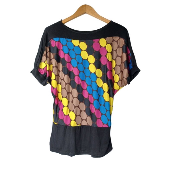 Kaos Wanita Polkadot Korea Spandex Import #820