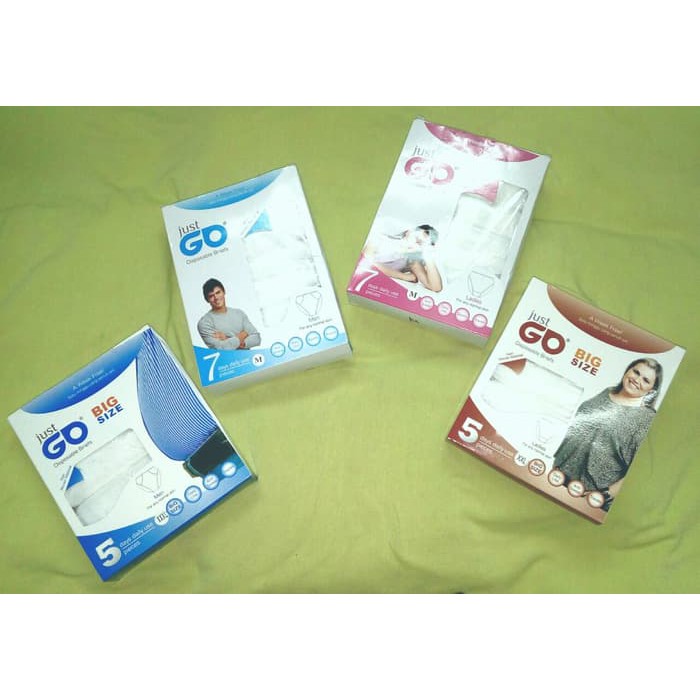 

cd 160Celana Dalam Kertas Just Go - Putih- S