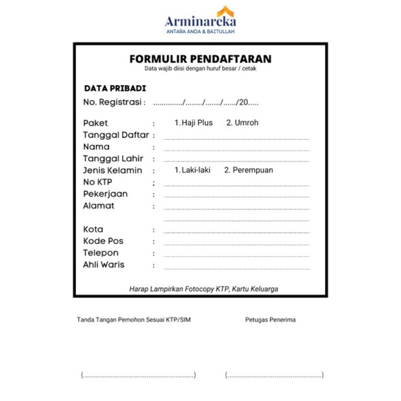 

CUSTOM CETAK NOTA/KWITANSI/FORMULIR DLL 1 RIM