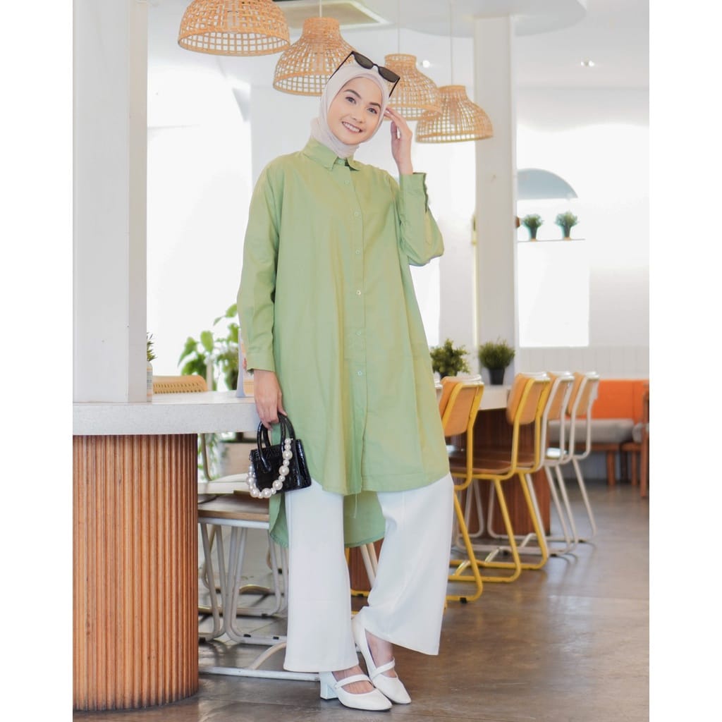 BEFAST - ZEC OOTD Wanita Tunik AFIY / Layna Tunik RAYON DIAMOND / Tunik Jumbo Wanita Remaja / Fashion Wanita Muslimah / Tunik Polos Formal / Tunik Casual Wanita / Terbaru / Termurah