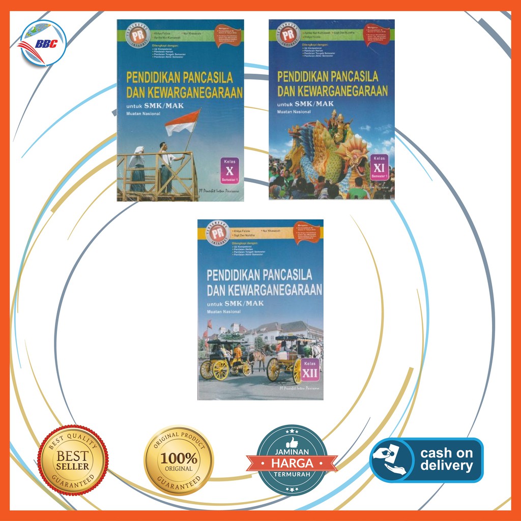 BUKU PR/LKS PPKN SMK KELAS 10,11,12 SEMESTER 1 & 2 (K13-REVISI)