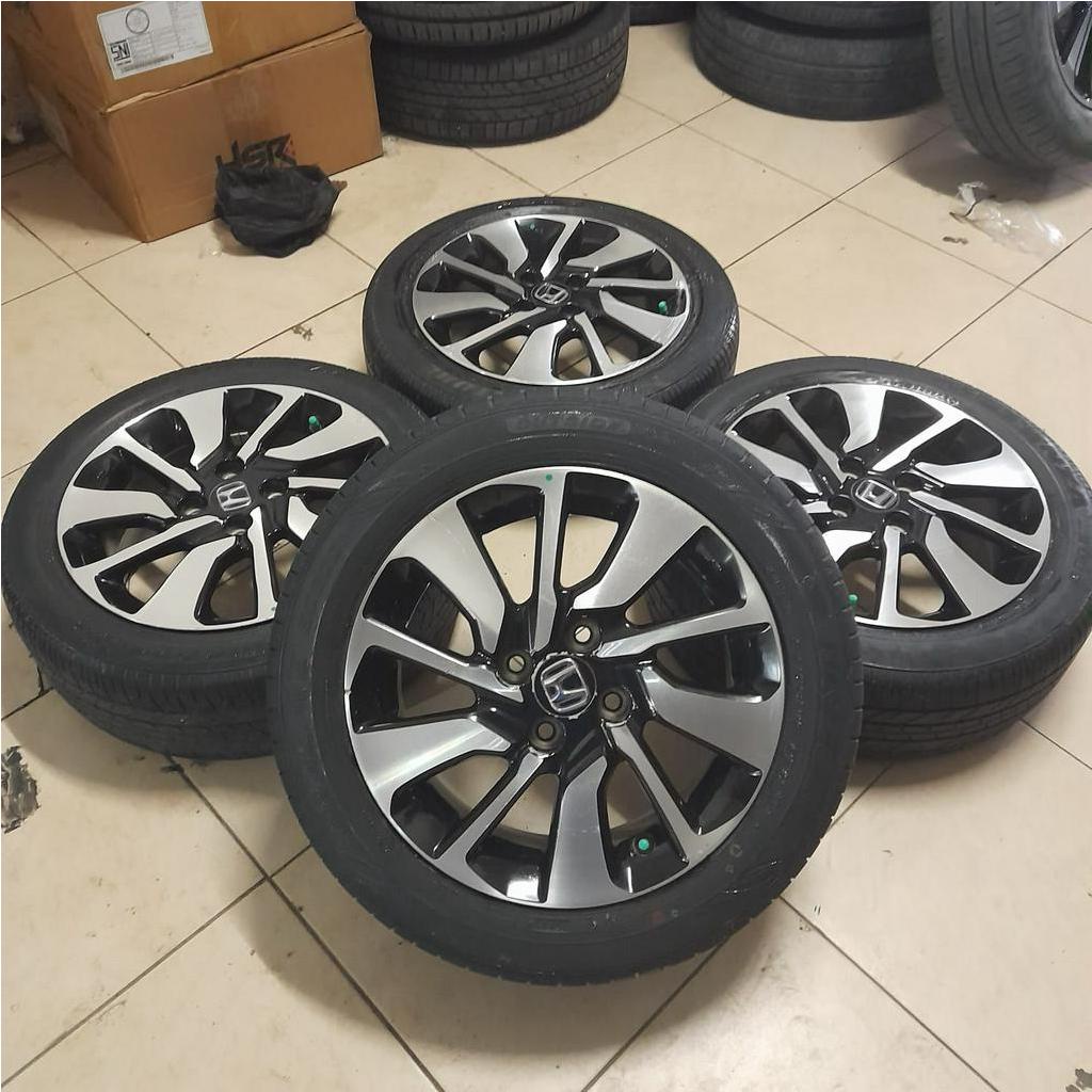 Velg Mobil Bekas Ring 15 Lubang 4 STD BRIO RS R15X6 4X100 ET50 BAN 185 55 R15