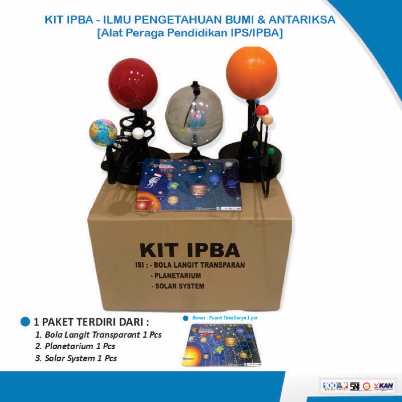 

KIT IPBA Alat Peraga Pendidikan Ilmu Pengetahuan Bumi dan Antariksa
