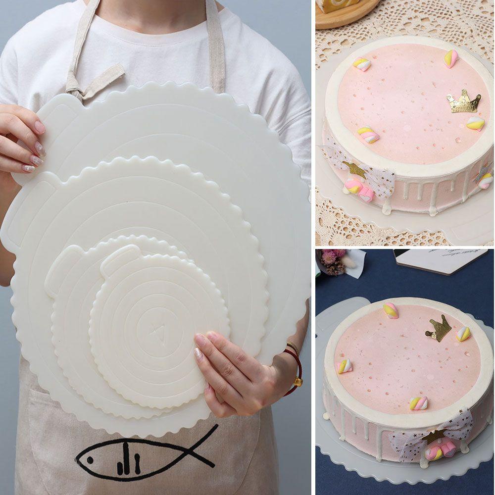 Solighter Papan Cetakan Kue / Mousse / Dessert Reusable Ukuran 4 / 6 / 8 / 10 / 12 Inch Untuk Pesta Ulang Tahun