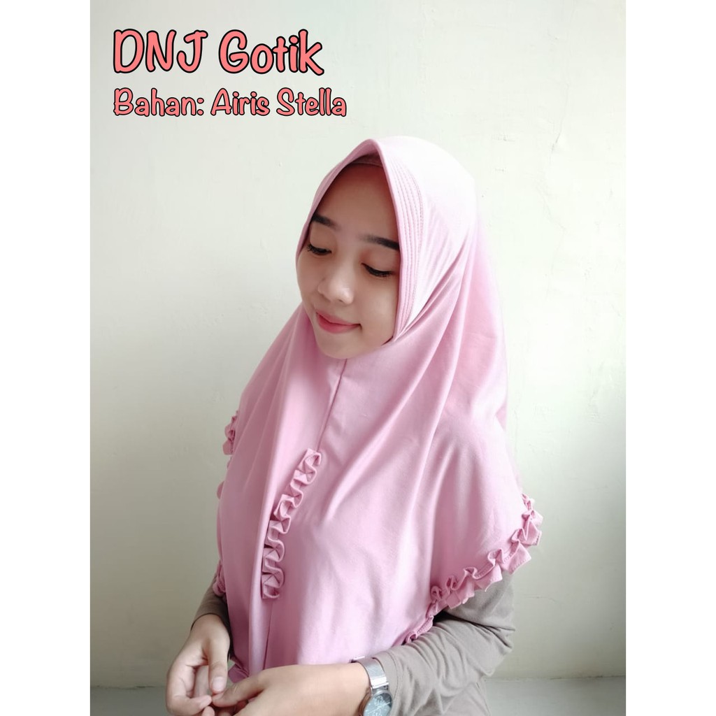 Medan - JILBAB DNJ GOTIK - Hijab Instan Bahan Jersey Stella Airis