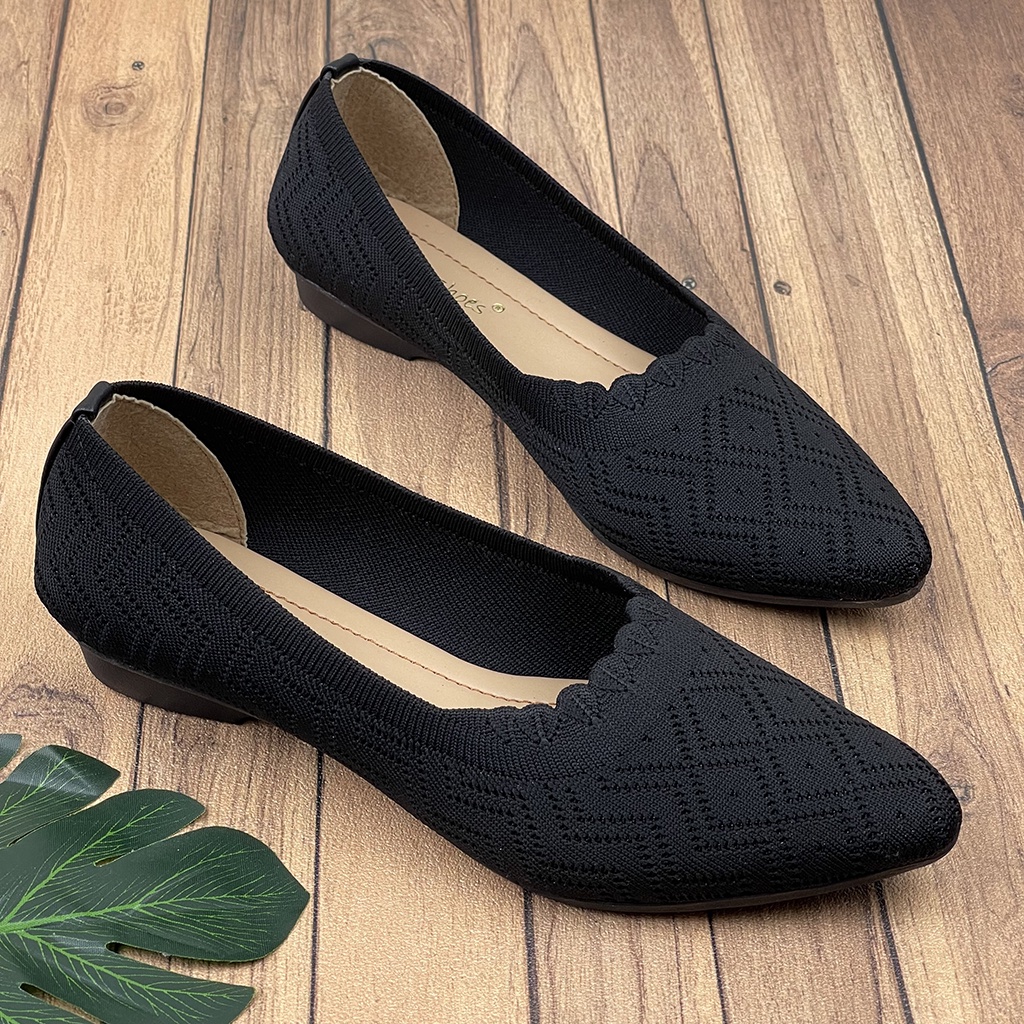 Sepatu Flat Wanita Rajut Import ID02 - CLARENZO