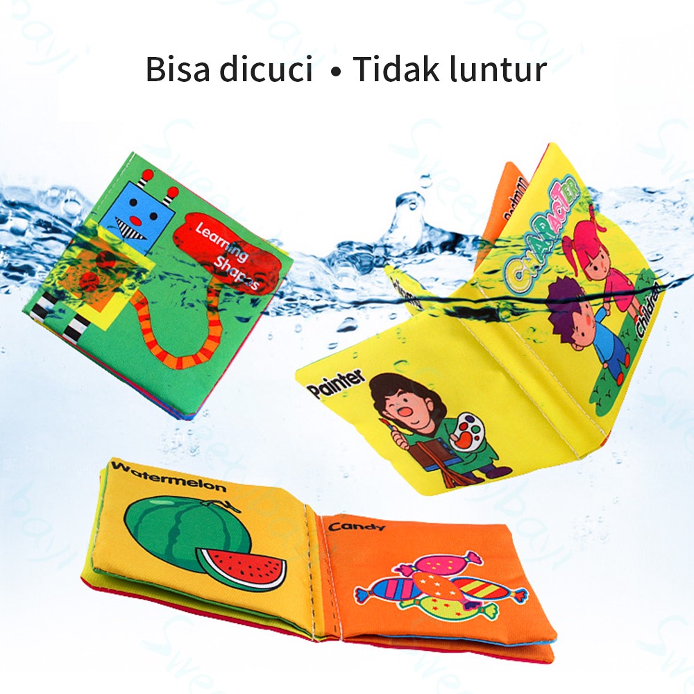 Sweetybayi Buku bantal bayi mainan bayi buku bayi soft book buku kain