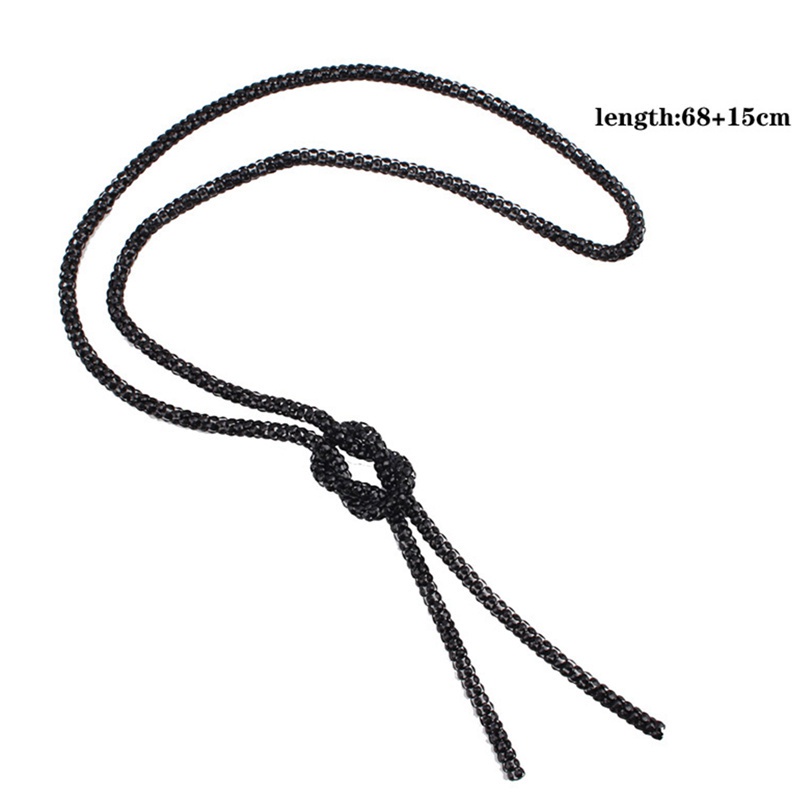 Women Fashion Simple Knotted Chain Choker Necklaces Female Bohemian Jewelry