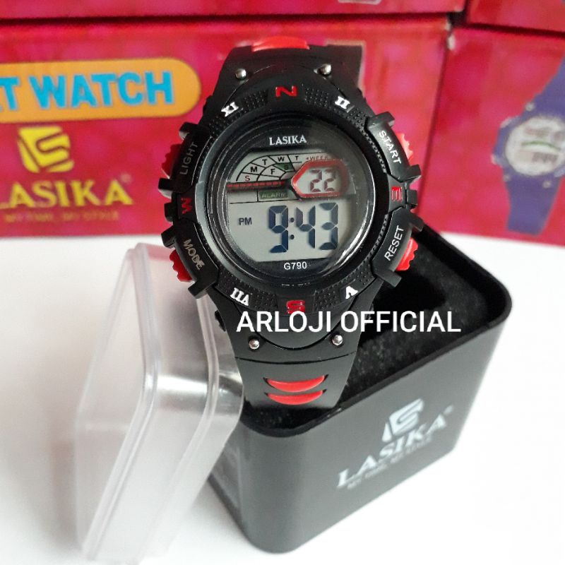 Jam tangan LASIKA ada Box original anak/ remaja bisa buat berenang