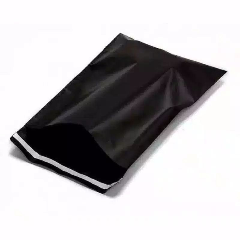 

PLASTIK packing online shop kantong olshop BLACK glossy baru murah makassar ( 1 pcs )