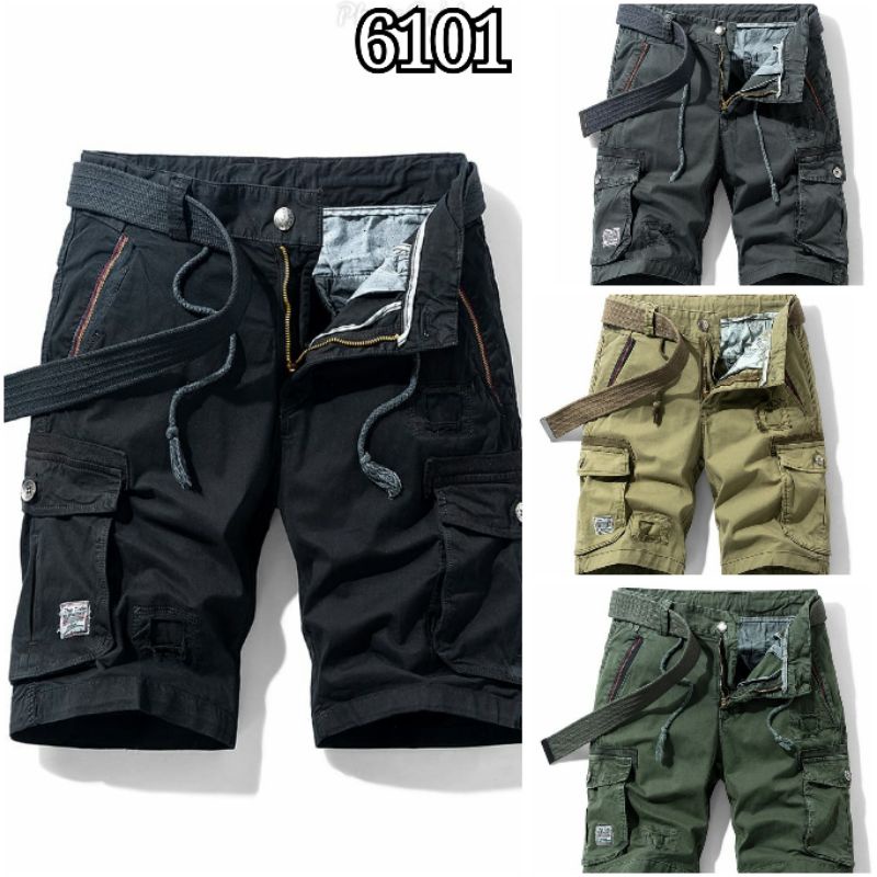 6101//CELANA CARGO PENDEK PRIA IMPORT