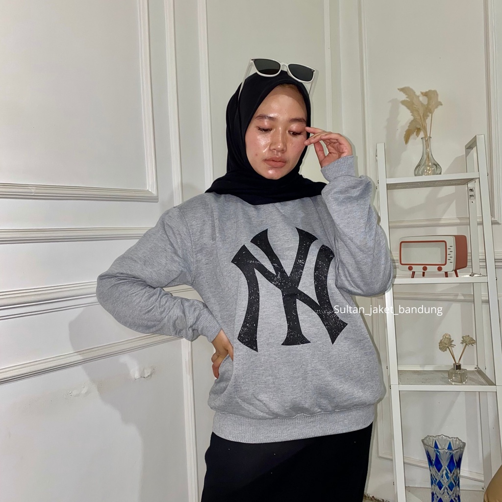 NY BIG LOGO SWEATER CRAWNECK || SWEWTER BASIC NEW ART