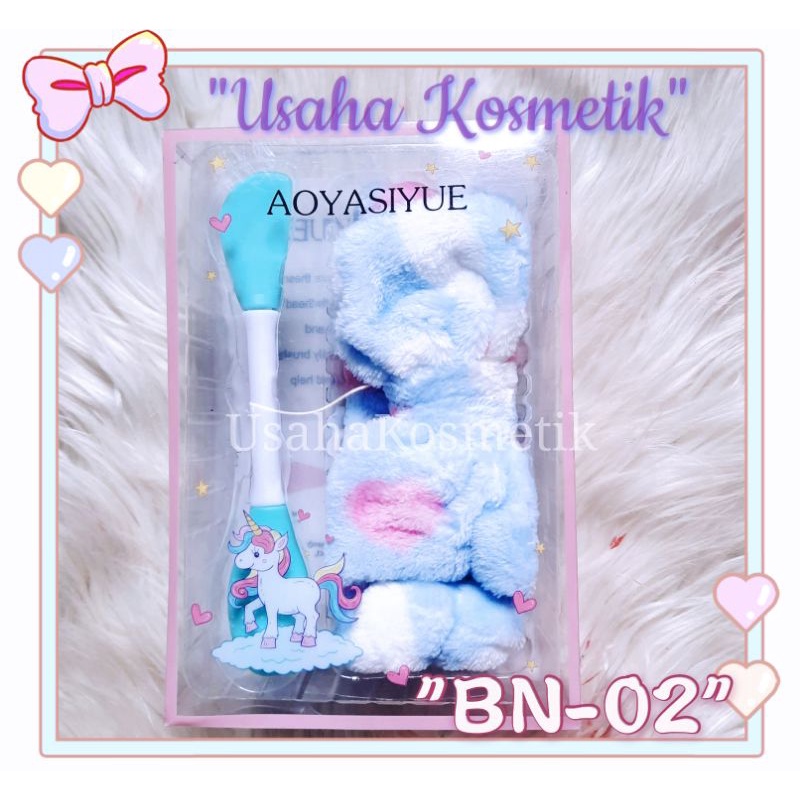 PROMO!! PAKET SET BANDANA+KUAS MASKER/BANDANA +ALAT CUCI MUKA SILIKON/PAKET PERAWATAN WAJAH/ALAT PEMBERSIH WAJAH NO. BN 2 / BN 3 / BN 4