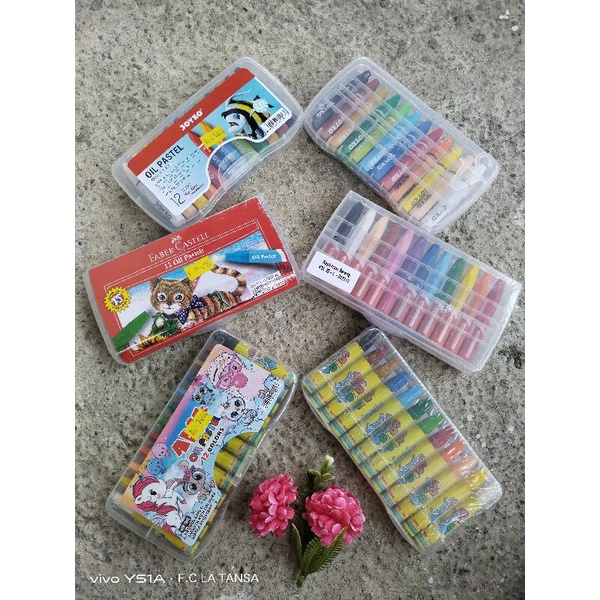 

Krayon Mini Anak merk *Faber Castel, Joyko dan Apik
