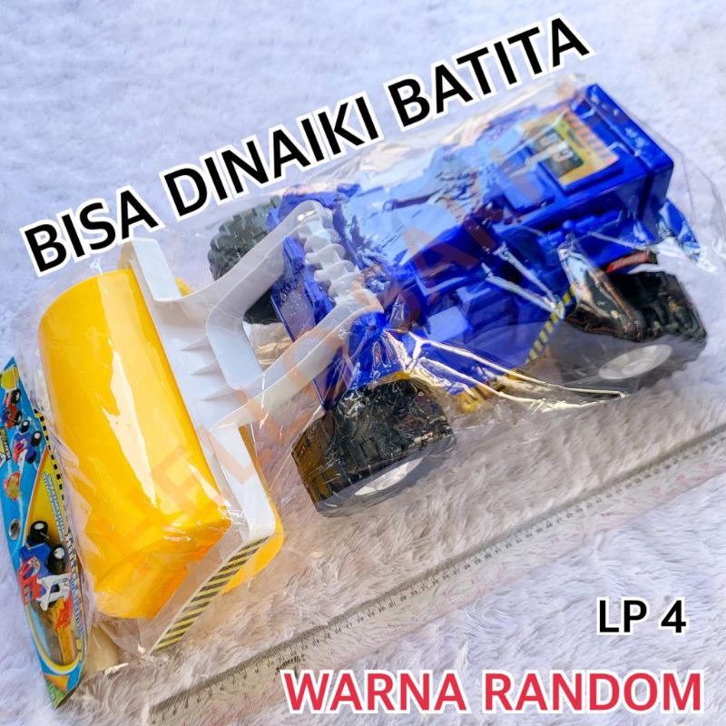 MAINAN LP 4 TRUK ROLLER GILING GILINGAN BISA DINAIKI ANAK BATITA KECIL DORONG DORONGAN TRUCK KONSTRU