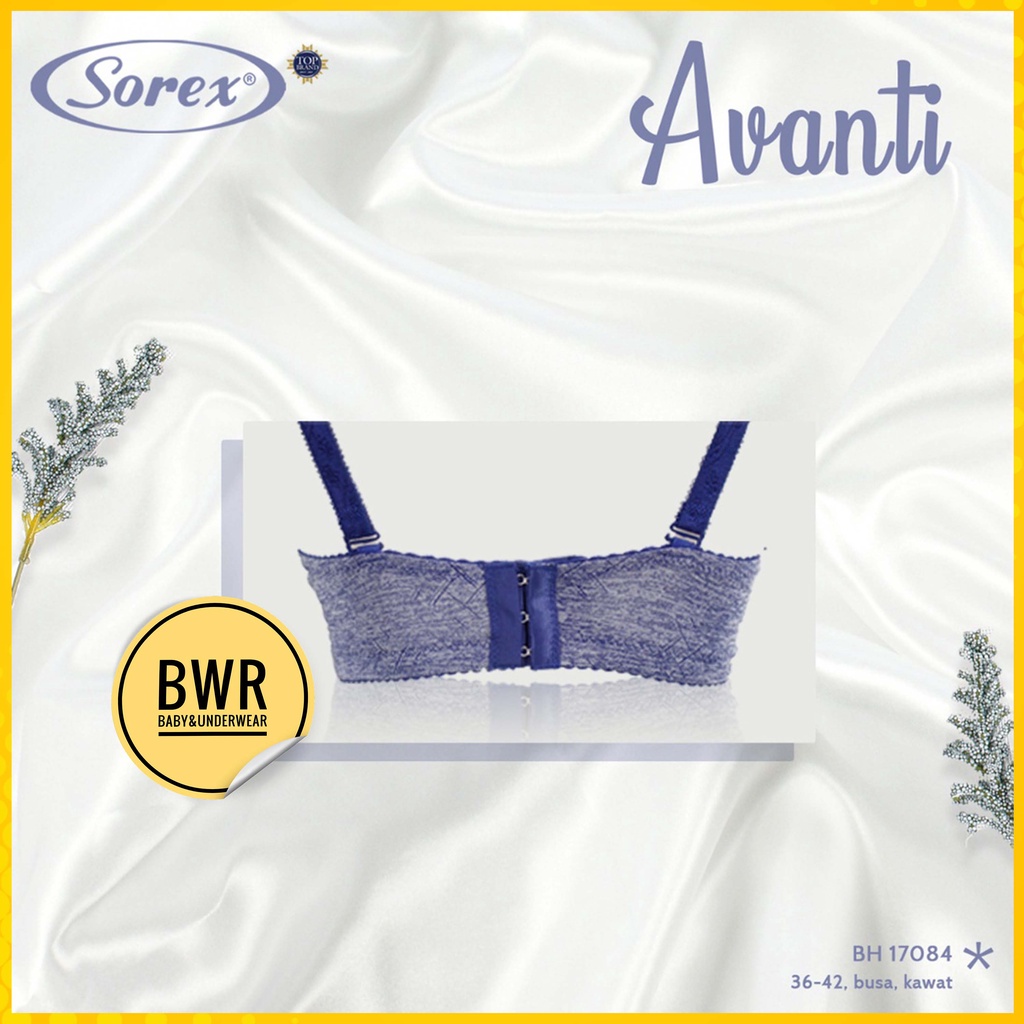 Bh Sorex 17084 Avanti Bra Busa Kawat Kait 3 / Bh Wanita Cup Besar Setara Cup C | Bwr