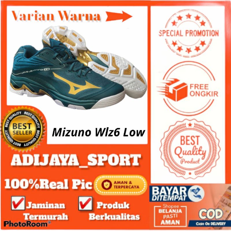 SEPATU VOLI PRIA MIZUNO WAVE LIGHTNING Z6 LOW IMPORT VIETNAM TERBAIK SEPATU MIZUNO WLZ6 LOW TERLARIS