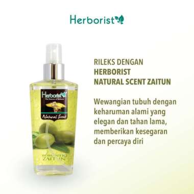 Herborist Natural Body Scent Parfum Romantic Zaitun 120ml