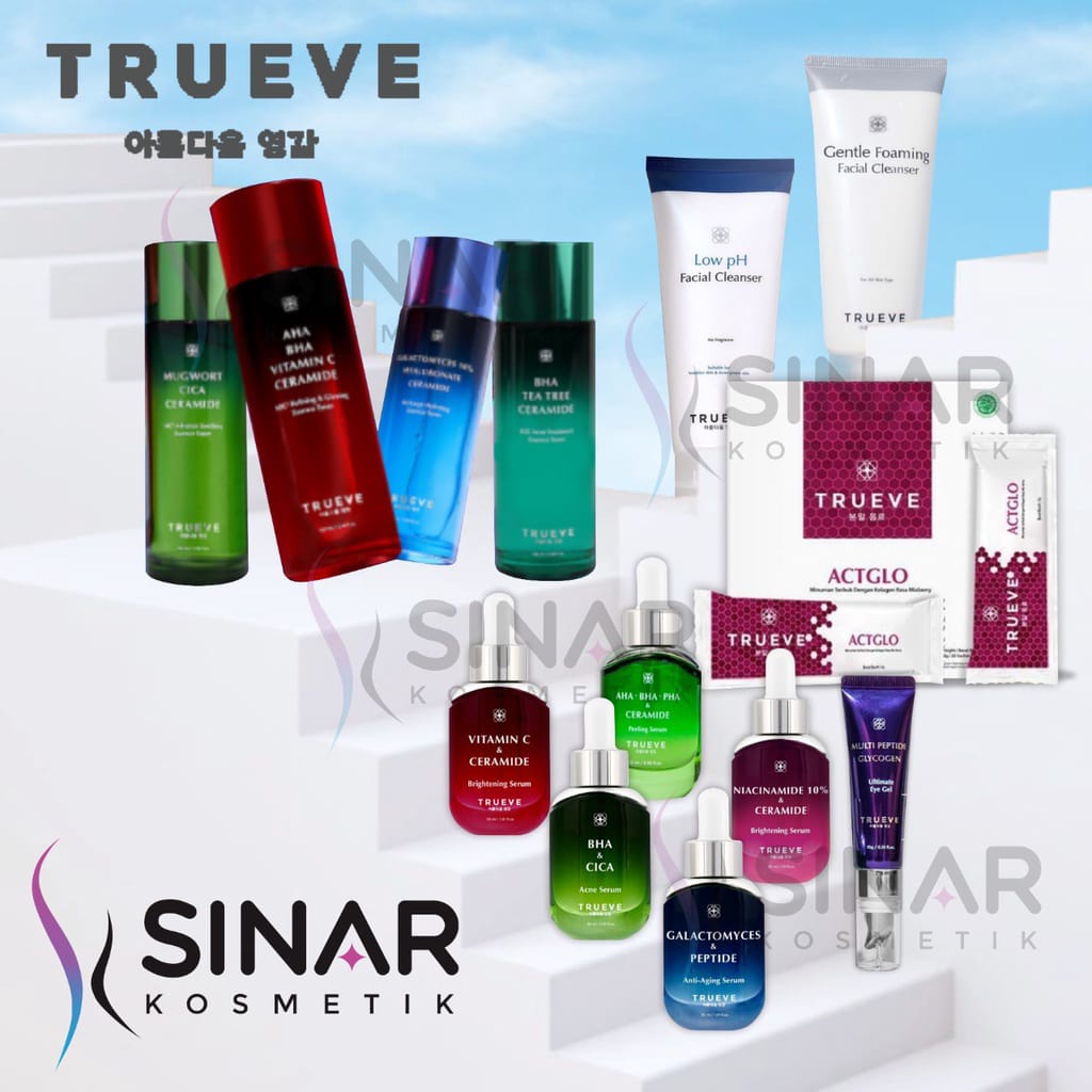 ✦SINAR✦ Trueve Serum - Essence Toner - Facial Cleanser