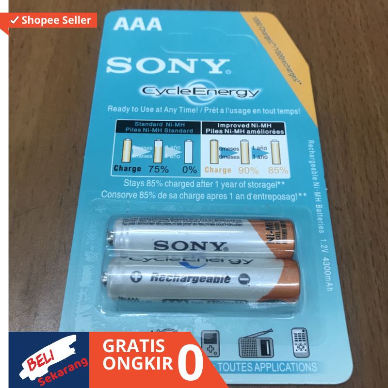 Baterai Cas Sony AAA 4300 Mah Baterai Charger Sony AAA 4300 Mah di IKIASHOP