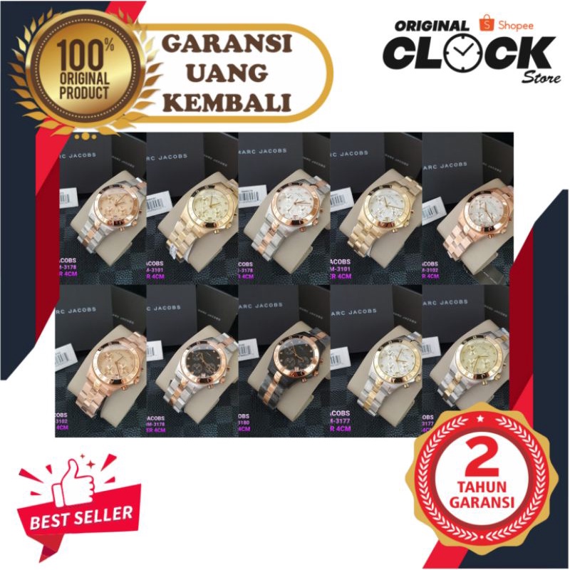 JAM TANGAN PRIA WANITA | RANTAI | KULIT | KARET | MURAH | - pria marc jacobs strap all stainless ste