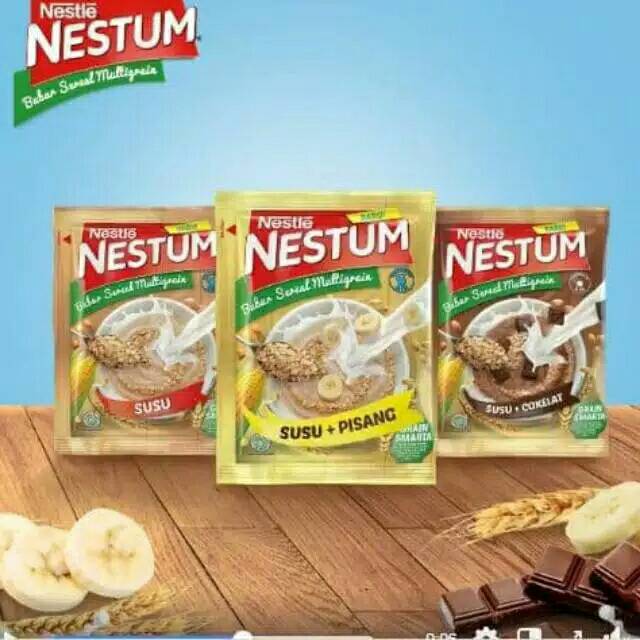 Nestle Nestum Pisang, Susu, Coklat PBG 30 ( 4x32g )