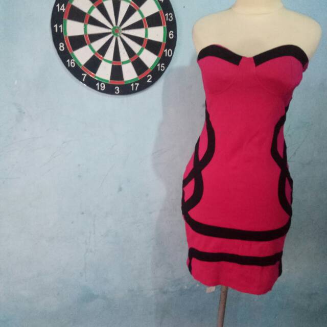 Sexy dress pink.. fashion wanita