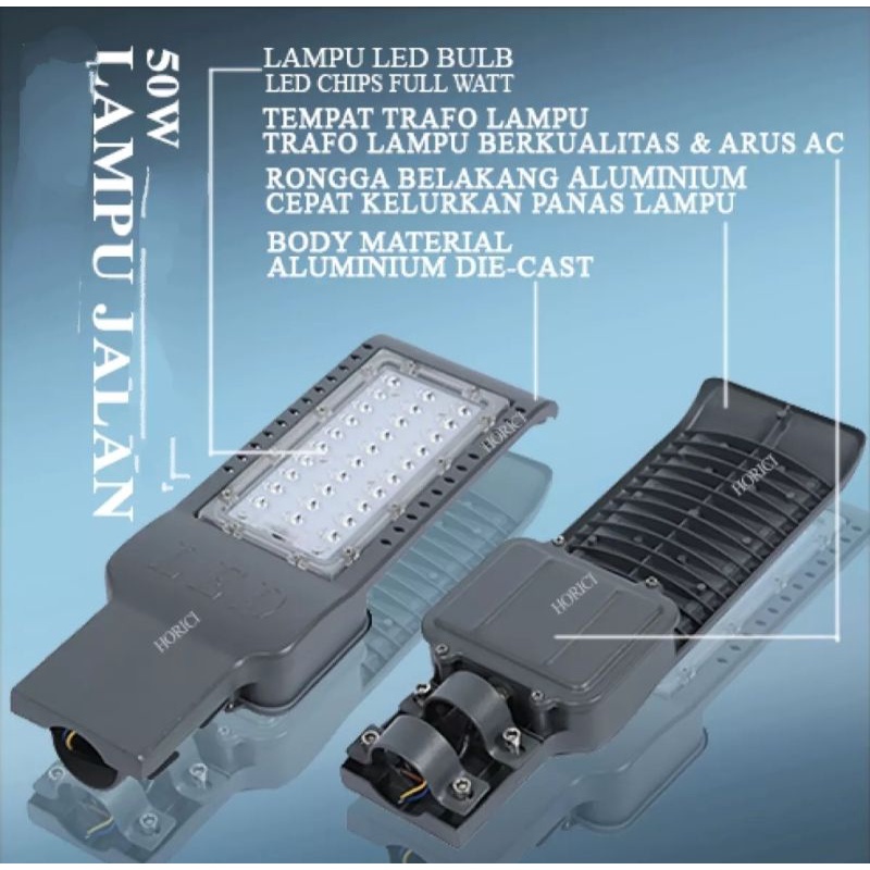 Lampu jalan LED sorot 50watt.100 watt .220Volt .outdoor