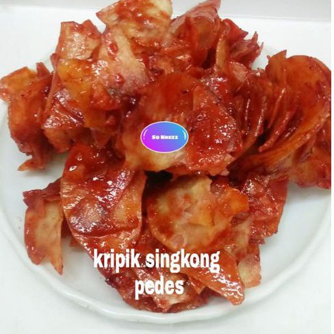

kripik singkong pedes 250gram/kripik singkong pedes lengket